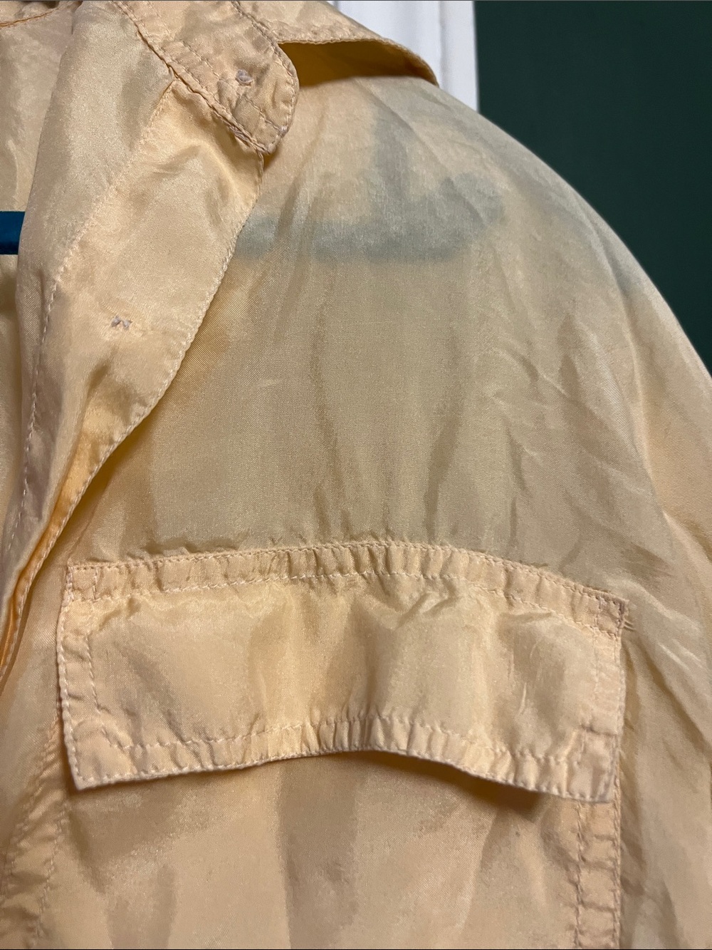 Pure silk peach Button-Up Shirt